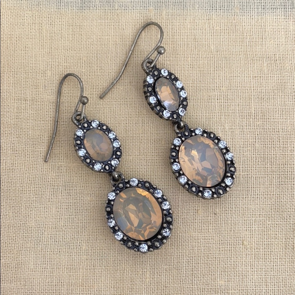 Fancy jeweled dangly earrings